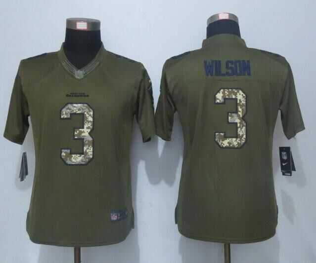 Women Limited Nike Seattle Seahawks #3 Wilson Green Salute To Service Jersey,We sell and wholesale Women Limited Nike Seattle Seahawks #3 Wilson Green Salute To Service Jersey on line form chian!